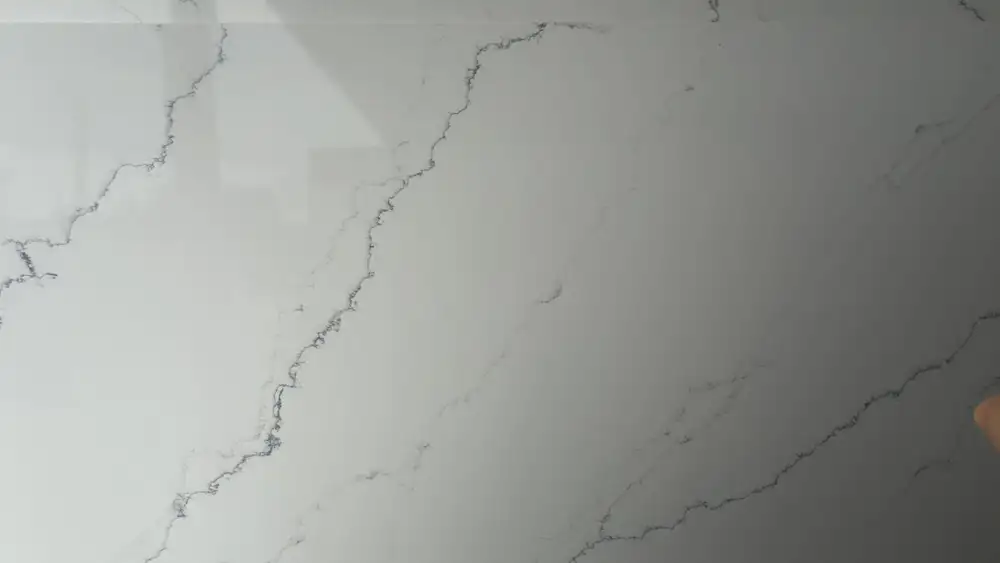 Calacatta Angelic Blue Quartz slab