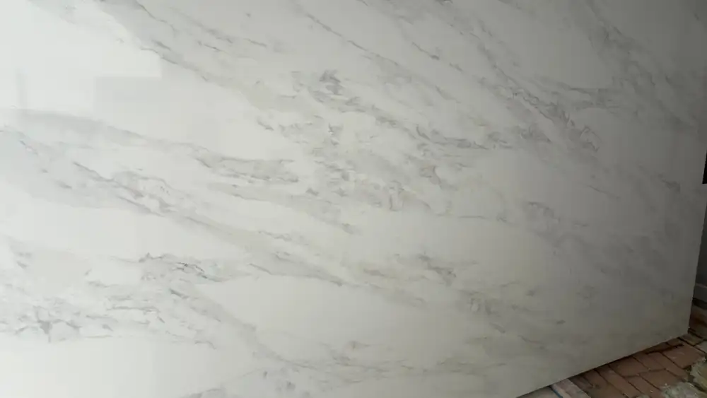 Calacatta Luxury Gray Quartz slab