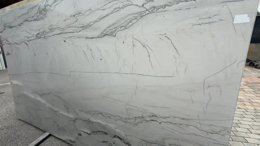 Invictus White Quartzite slab
