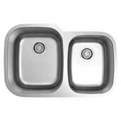 Stainless steel undermount 60/40 double bowl kitchen sink